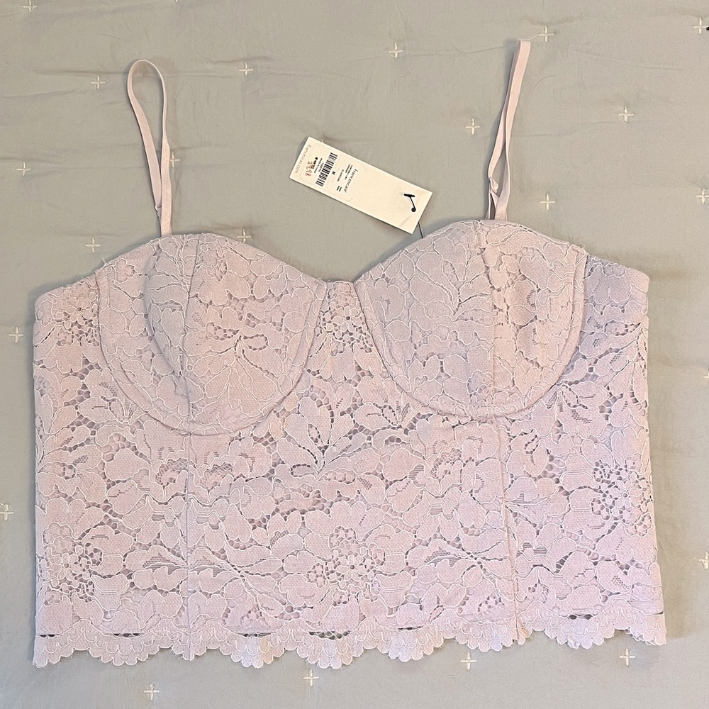 NWT Francesca's Collections Audrey Parks Crop Corset